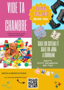 Flyer Vide Grenier Rose Kaki et Jaune Photo Moderne